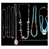 Native Style Stone and Shell Necklaces