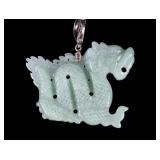 Carved Jade Dragon Pendant