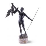 Julias Paul Schmidt-Felling Bronze Archer w/ Game
