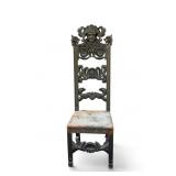 18/19 Heavily Carved European High-Back Chair