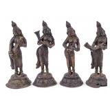 4 Bronze Hindu Deity Figures