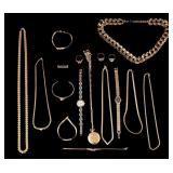 Monet, Avon, and Other Gold Tone Jewelry