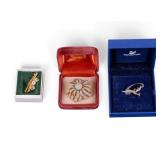 Swarovski and Ciner Brooches