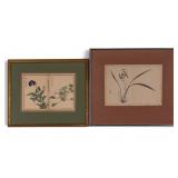 Early Japanese Woodblock &  Inkwash, Kono Bairei