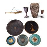 Asian & Other Brass, Copper, Enamled & Plated Ware