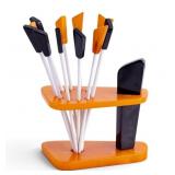 Bakelite Cocktail Picks and Holder