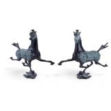 Pair of Chinese Flying Horse of Gansu Bookends