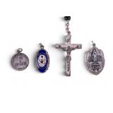 Sterling Religious and Military Medallions, Rosary