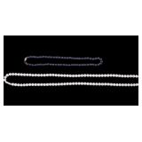 Black Pearl and Natural Material Necklaces, 14K