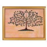 Folk Art After Hannah Cohoon "Tree of Light"