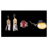 Sterling Rings and Earrings
