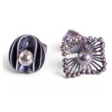 Sterling Mid Century Finland Rings