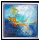 Toula Mikoniatis Original Painting "Aquamarine"
