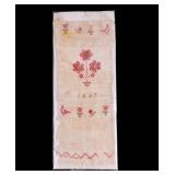 19th C Cross Stitch PA German Show Towel