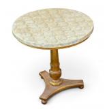 MOP & Gilded Round Occasional Table