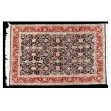 Persian Floral Wool Area Rug