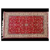 Hand-Knotted Floral Oriental Rug