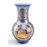 French Onion Vase w/ Painted Panel