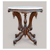 Victorian Marble Top Parlor Table