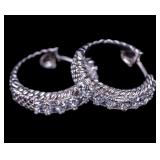 Judith Ripka Sterling Earrings