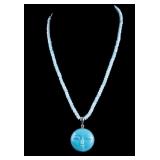 Sajen Turquoise Moon Necklace
