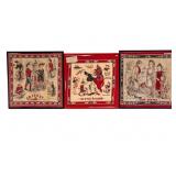 3 H. Greene & Sons Turkey Red Bandanas