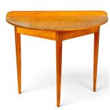 Vintage Adam-Style Demilune Hall Table
