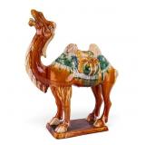 Chinese Tang Style Sancai Camel Statuette