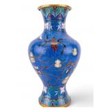 Vintage Chinese Cloisonne Floral, Gourd Motif Vase