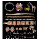 Bulova Ladies Wrist Watch and Vintage Jewelry