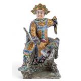 Chinese Famille Rose Porcelain Warrior
