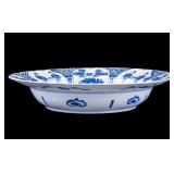 Chinese Blue and White Scalloped Shallow Bowl