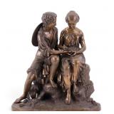 Cumberworth 21 lb Brass Figural Sculpture