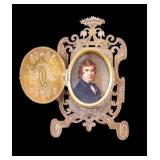 Anton Boehm (19th C) W/C in Elaborate Frame