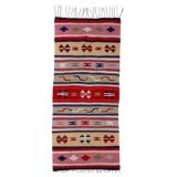 Vintage Handwoven Geometric Kilim Flatweave Runner