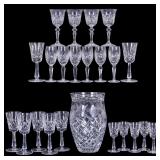 Crystal Glasswear and Vase