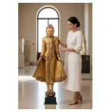 Large Southeast Asian Giltwood Buddha Figure
