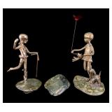 Two Malcom Moran Bronze Sculptures
