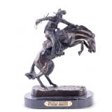 Hot-Cast Sculpt. After The Bronco Buster Remington