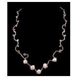Pearl and Sterling Silver Necklace