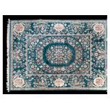 Green Tabriz Area Rug
