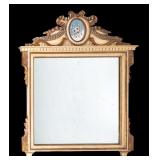 Neoclassical-Style Parcel Giltwood Wall Mirror