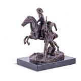Bronze Sculpture After "Two Cowboys" by Carl Kauba