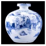 Chinese Blue White Guan Jar, Maghenzani Provenance