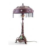 Art Nouveau "Chunk Jewel" Table Lamp