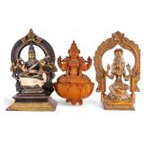 Bronze Green Tara Bodhisattva Temple Figurines