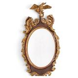 Continental Antique Giltwood & Gesso Mirror