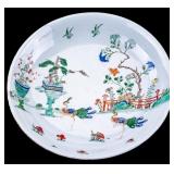 18C Chinese Famille Verte Porcelain Charger