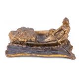 Art Nouveau Figural Inkwell, Dutch Girl