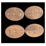 Pair of 14K Monogrammed Cufflinks